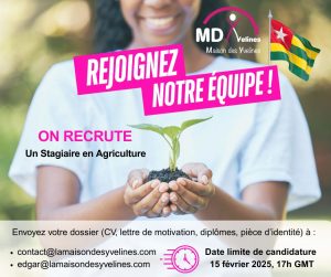 Lire la suite à propos de l’article Appel à candidature – Recrutement de stagiaire, spécialisé en agriculture